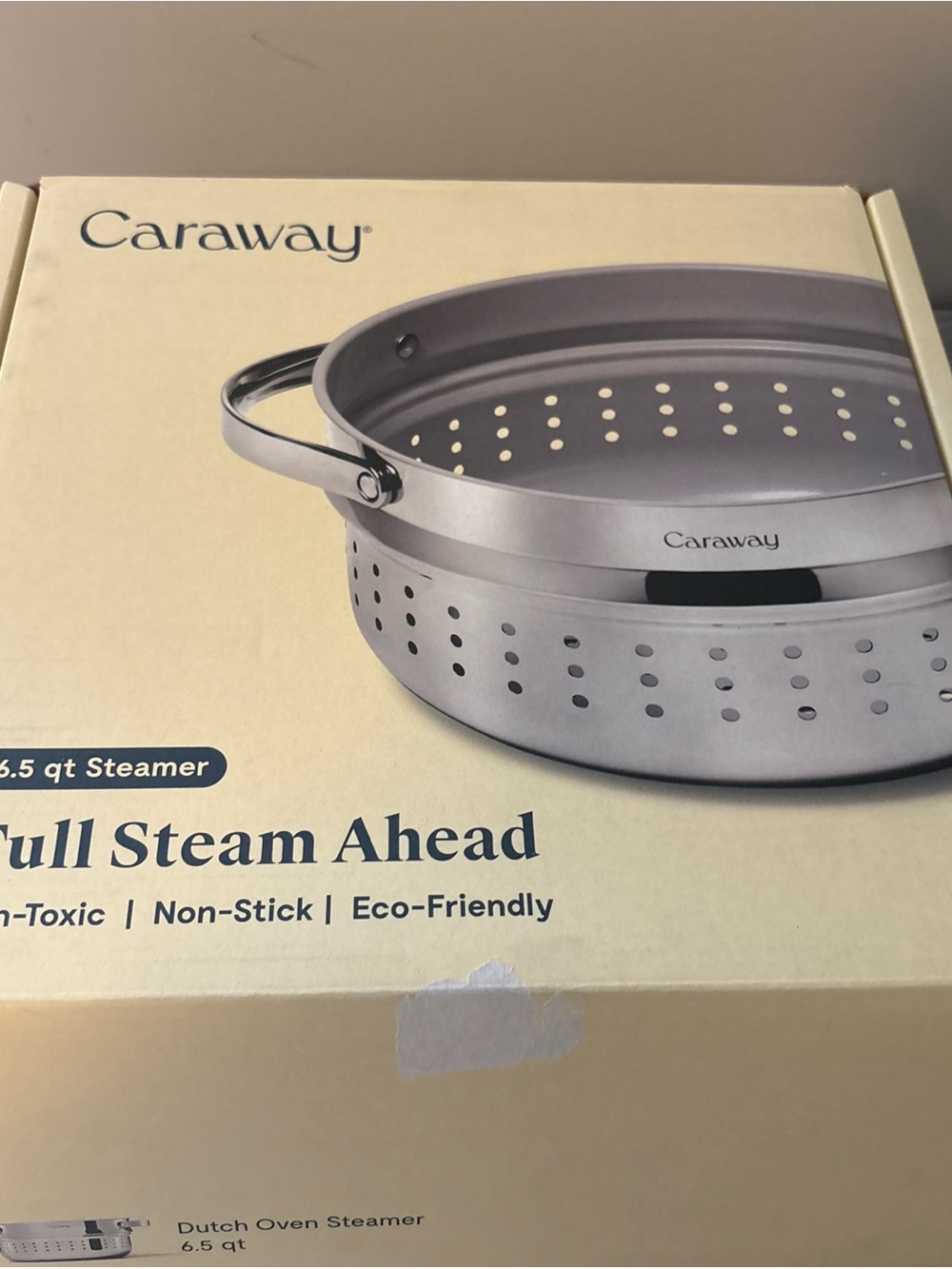 Caraway 6.5 qt Stainless Steel Steamer with Handles, CW-STM6-SLS